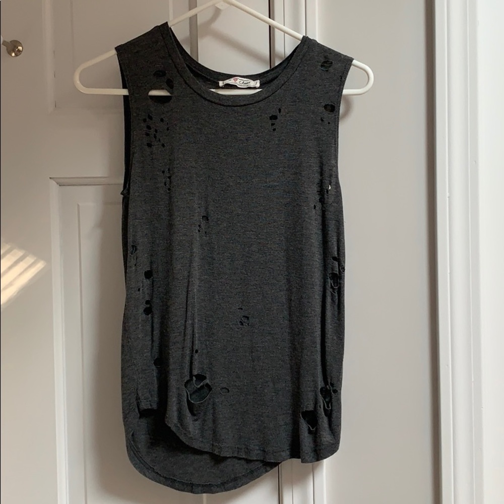 A ripped designed muscle shirt
